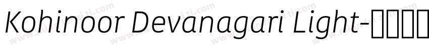Kohinoor Devanagari Light字体转换